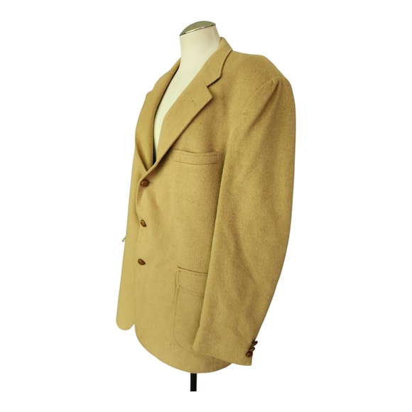 VTG Huntington 100% Camel Hair Blazer Sport Coat Made in USA – Estimated Medium - Picture 2 of 13